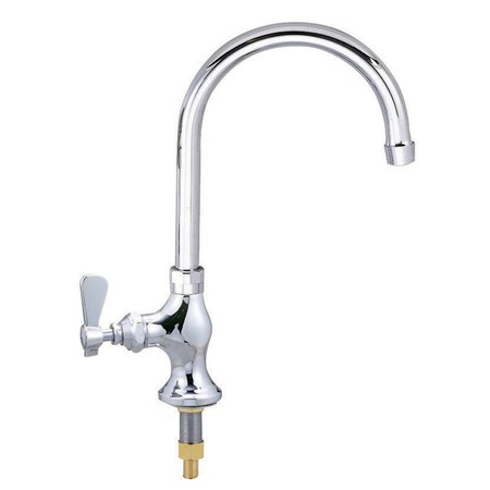 Bk Resources Workforce Standard Duty Faucet, Interchangeable 5" Gooseneck Spout BKF-WPF-5G-G